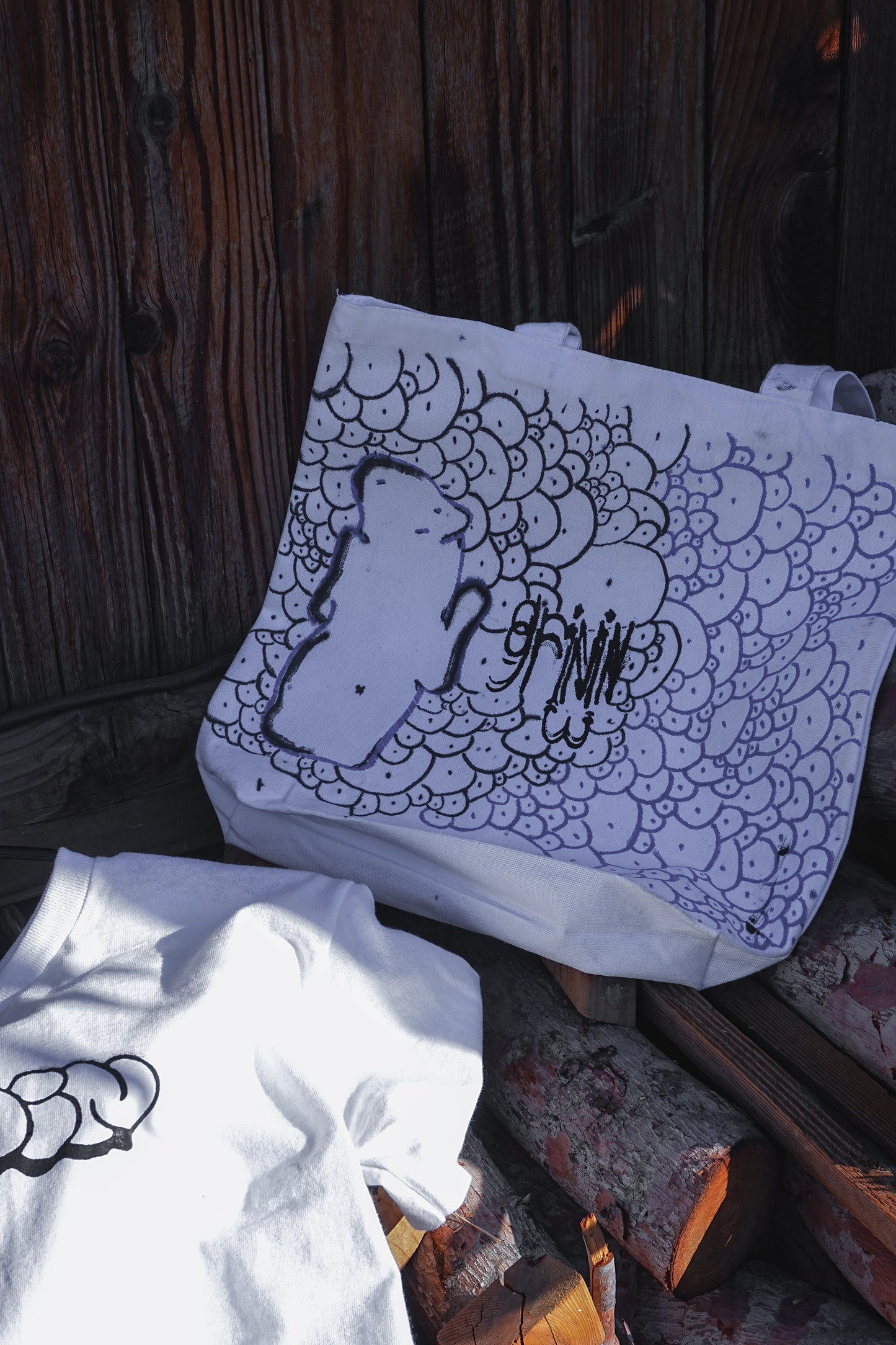 Grinin "THEY'RE ALWAYS WATCHING" Tote Bag